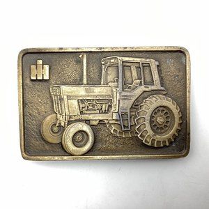 International Harvester Belt Buckle,  Brass. 3.25" X 2.25"